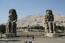 Colossi of Memnon, Wast Bank, Luxor, Egypt stopping point during you tour of the West Bank