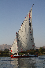 Felucca tours and cruises on the Nile at Luxor