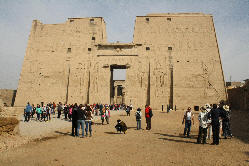 Temple of Edfu,Edfu, Egypt, seen during you transfer tour from Luxor to Aswan 