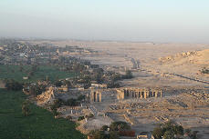 Aerial View of The Ramesseum taken from hot air balloon